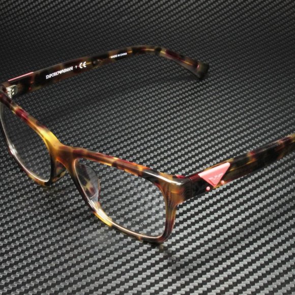 Emporio Armani Women's Havana Raspberry Eyeglasses